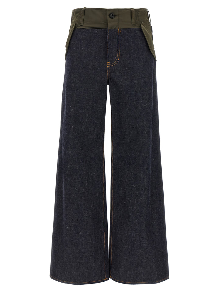 Sacai Denim Pants Jeans - Blue | 26269fc270abbac754447af75ab8360297f8ab2f