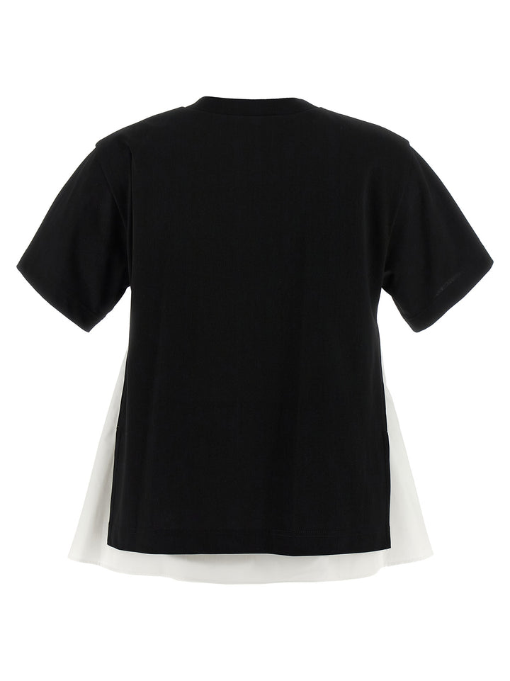 Sacai Double Layer T-shirt - White/Black | 7722a6354259196f462d2c464a54c26f0ed5ff37