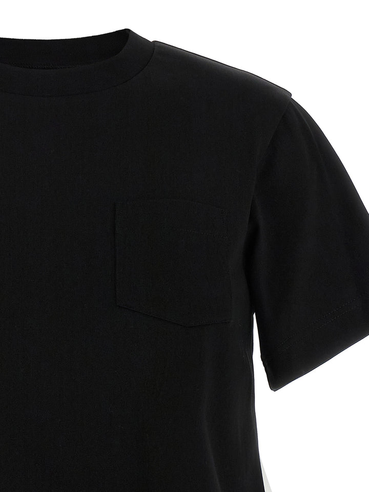 Sacai Double Layer T-shirt - White/Black | 75676455ba643a10cb0eb6a4dd21958e23381792