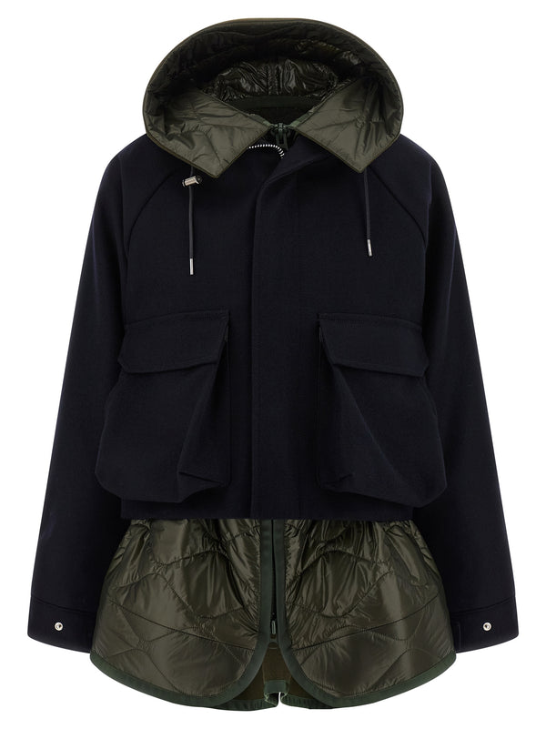 Melton Puffer Jackets Multicolor