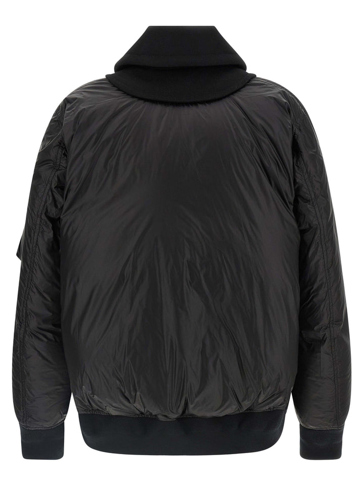 Sacai Wool Insert Bomber Jacket Puffer Jackets - Black | 05b869b6c4879a295ba225f047908a87ee5ac18c