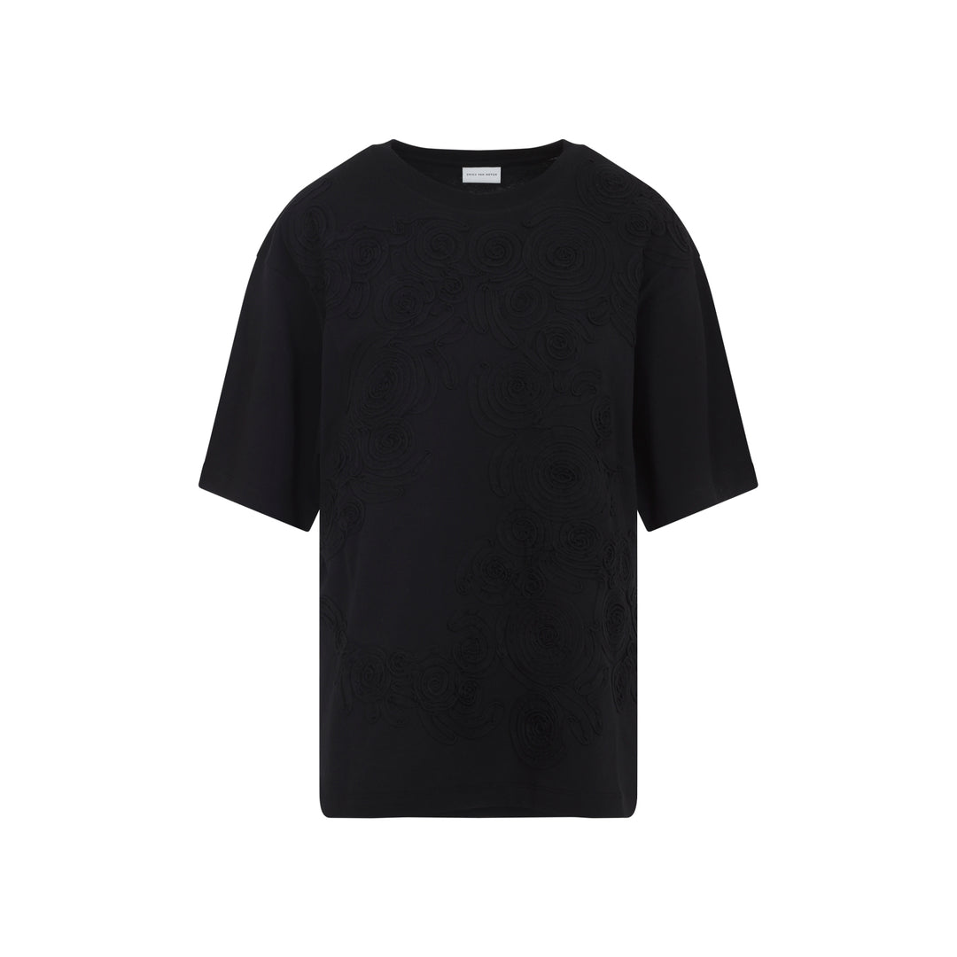 Dries Van Noten T-shirts - Black | 004b227cf76747f36ca4df9bea6d7cc87e9cdbe3