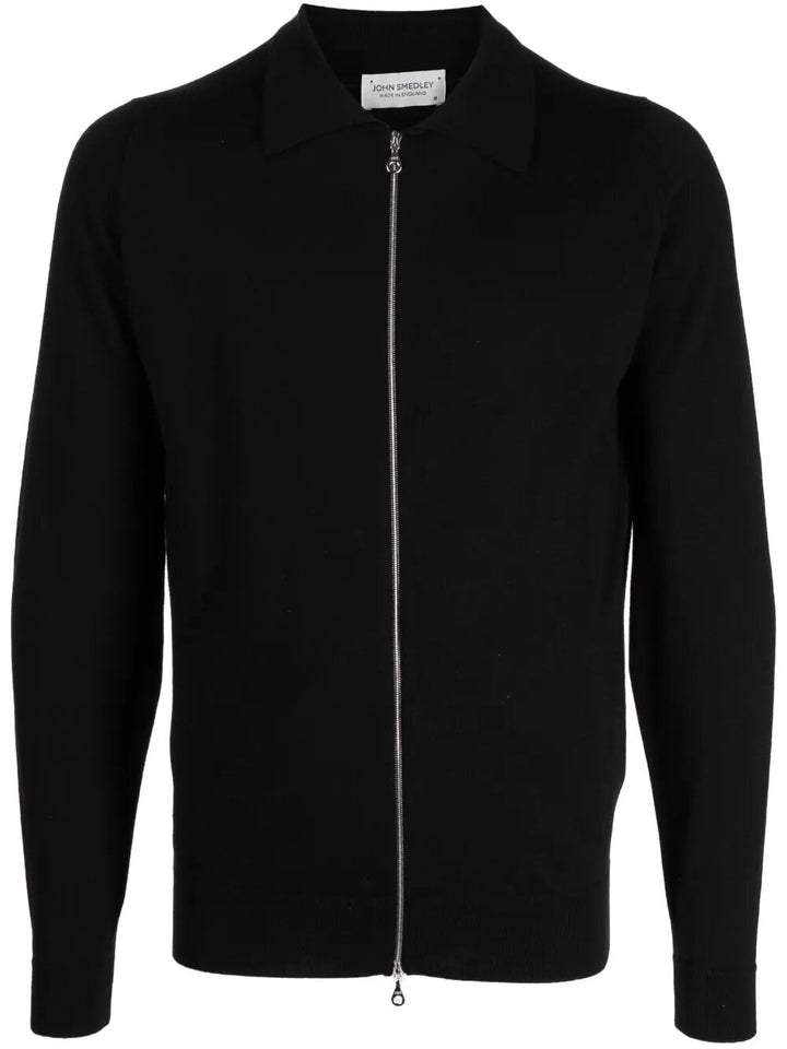 John Smedley Full zip - Black | 0dca463a160b5e81f37bbce167a1296bd5e35ac5