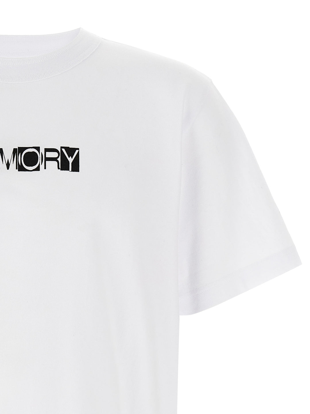 Sacai Memory T-shirt - White/Black | e246261c0babcbfe0da08e463d9d25694b570239