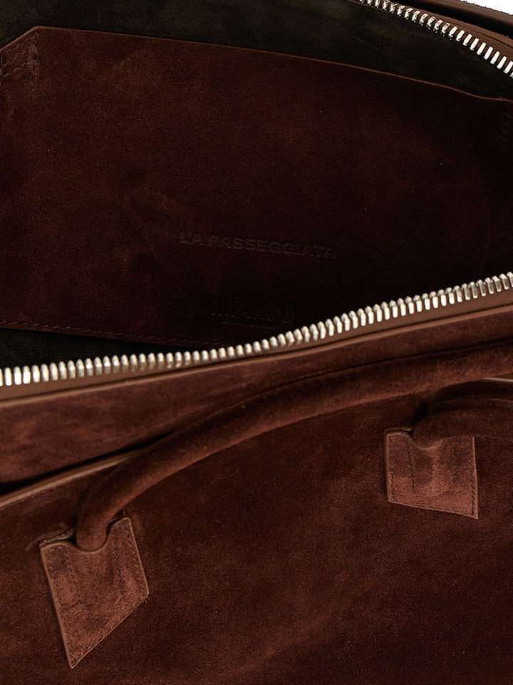 The Attico La Passeggiata Medium Shoulder Bags - Brown | 12033b9b0d9a443c08d3ede75975547c9070ba11