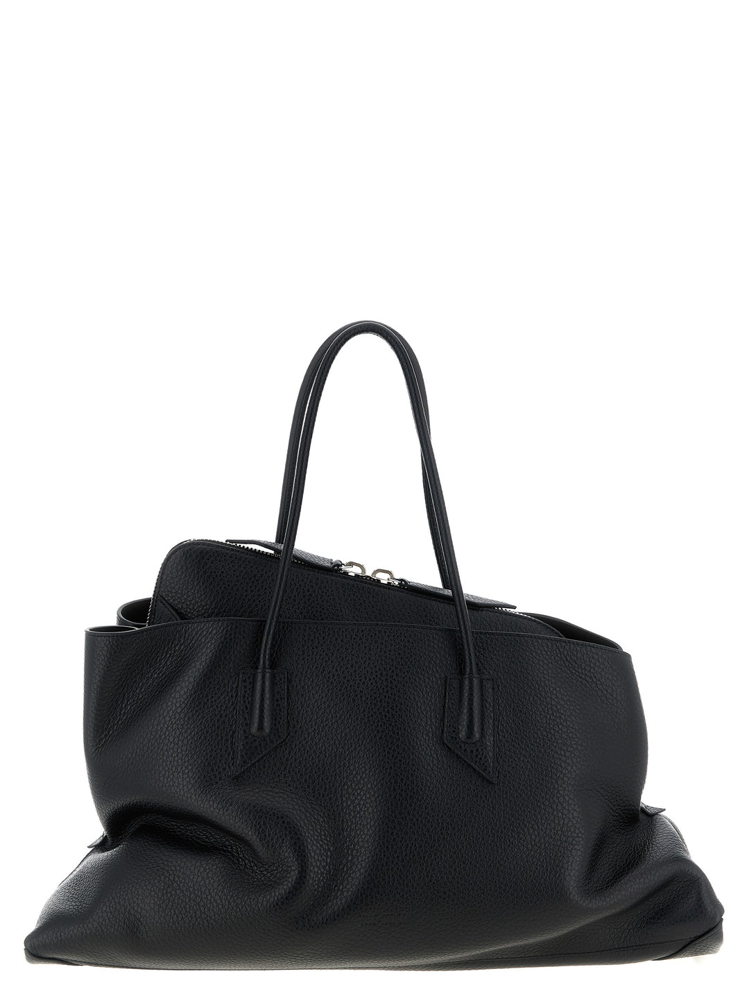 The Attico La Passeggiata Large Shoulder Bags - Black | 589ab6309b18053e866f0e5a7102781cf88c19cb