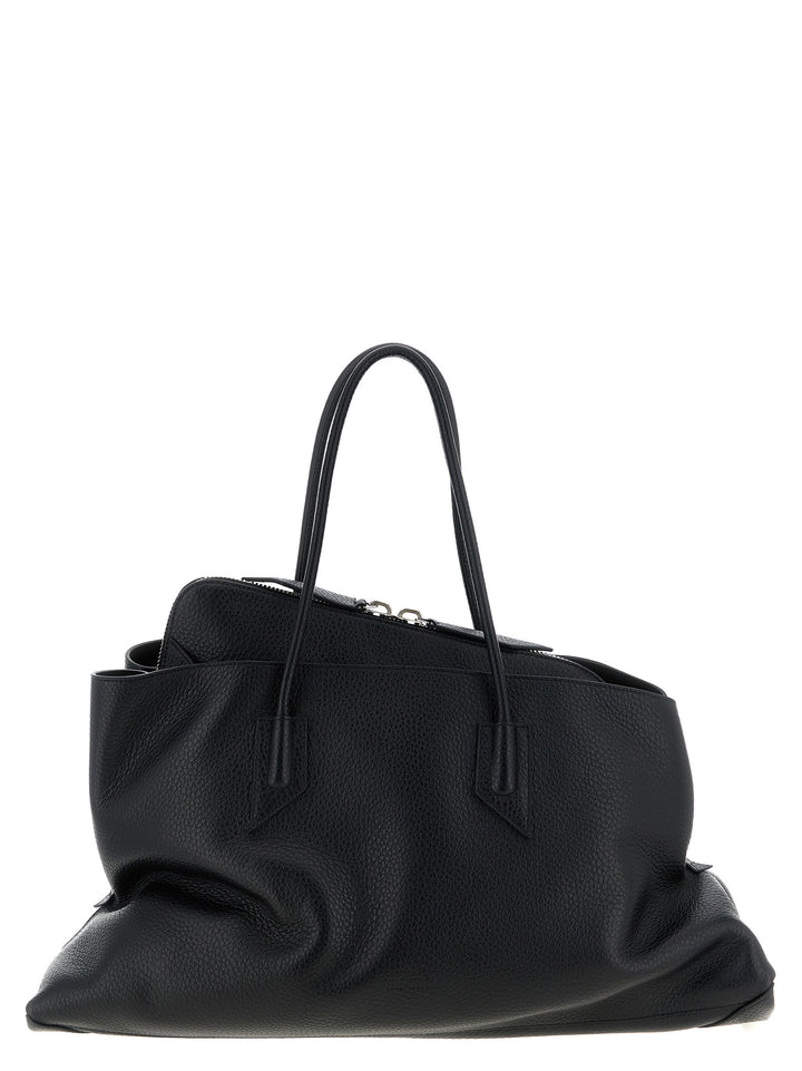The Attico La Passeggiata Large Shoulder Bags - Black | 589ab6309b18053e866f0e5a7102781cf88c19cb