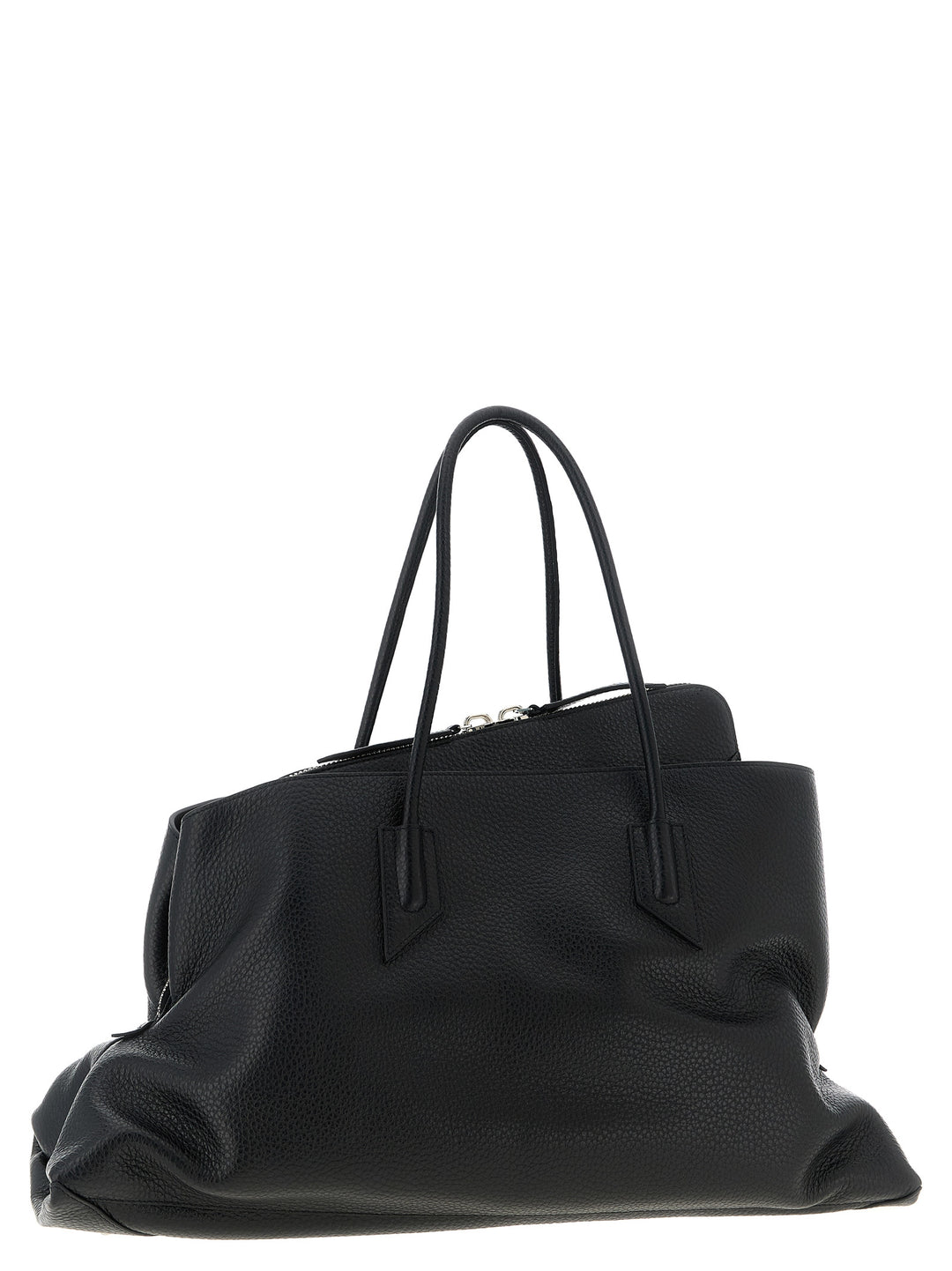 The Attico La Passeggiata Large Shoulder Bags - Black | 1bf4a4533b876544f90efc02f906277cc3a0c47f