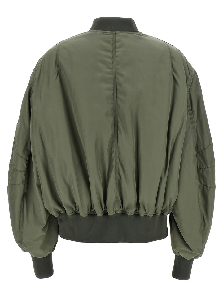 Nylon Bomber Jacket Casual Jackets, Parka Green