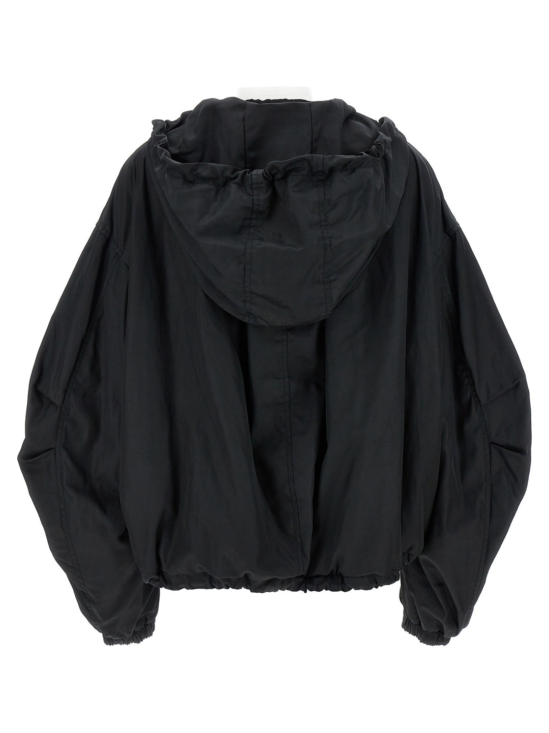 Hooded Bomber Jacket Casual Jackets, Parka Black