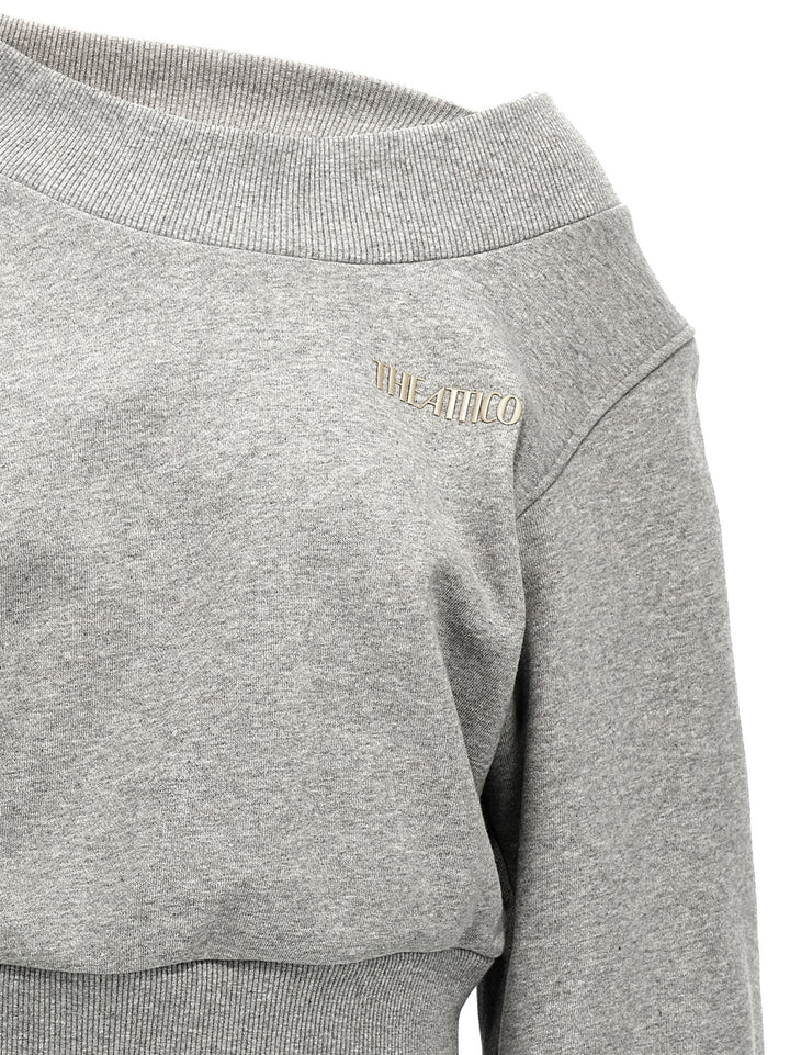 Crossed Logo Sweatshirt Gray