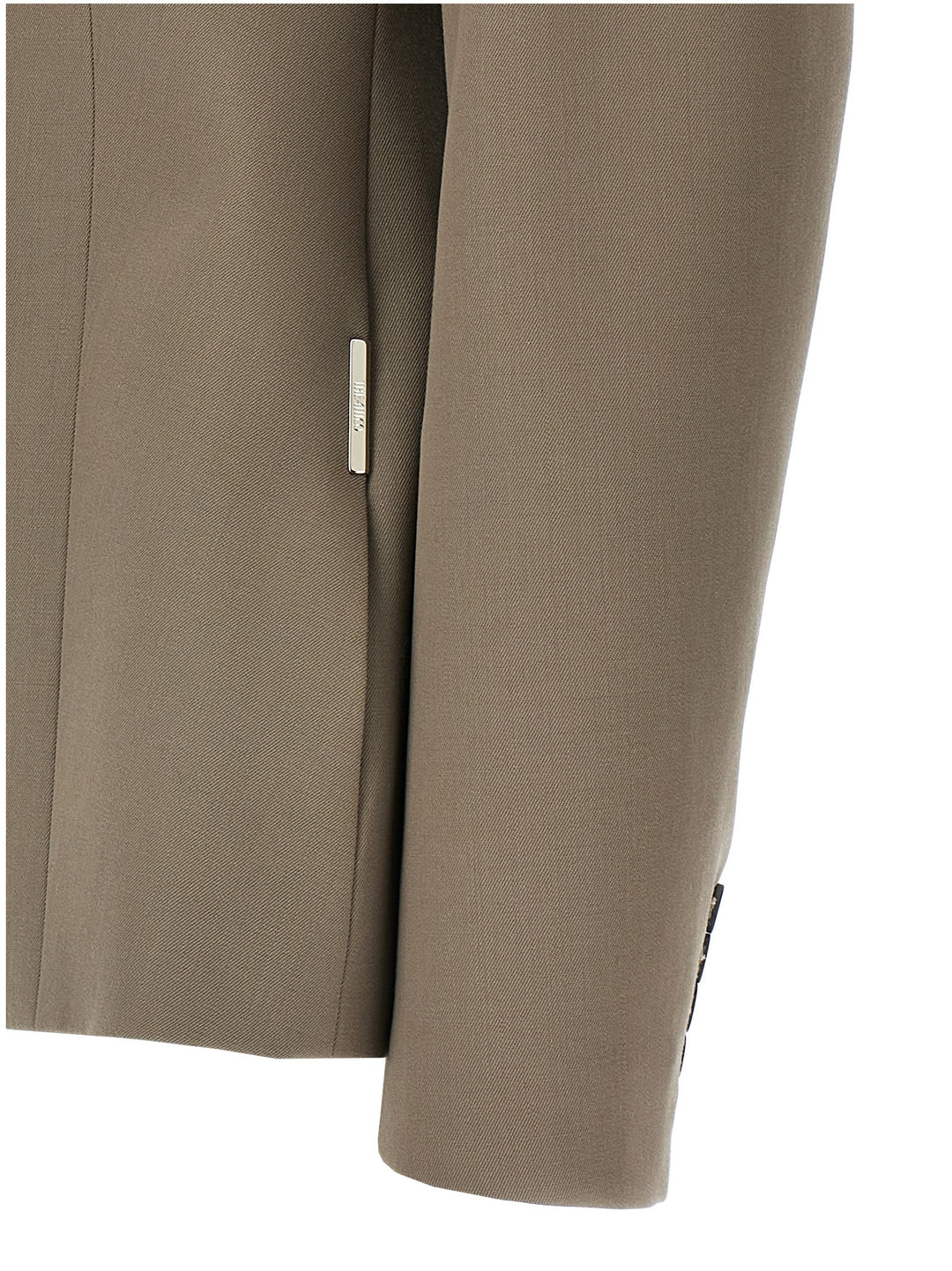 The Attico Single-Breasted Wool Blazer BlazerS - Gray | 1dc86cd18a84b2af7590652a371da6421d75ee00