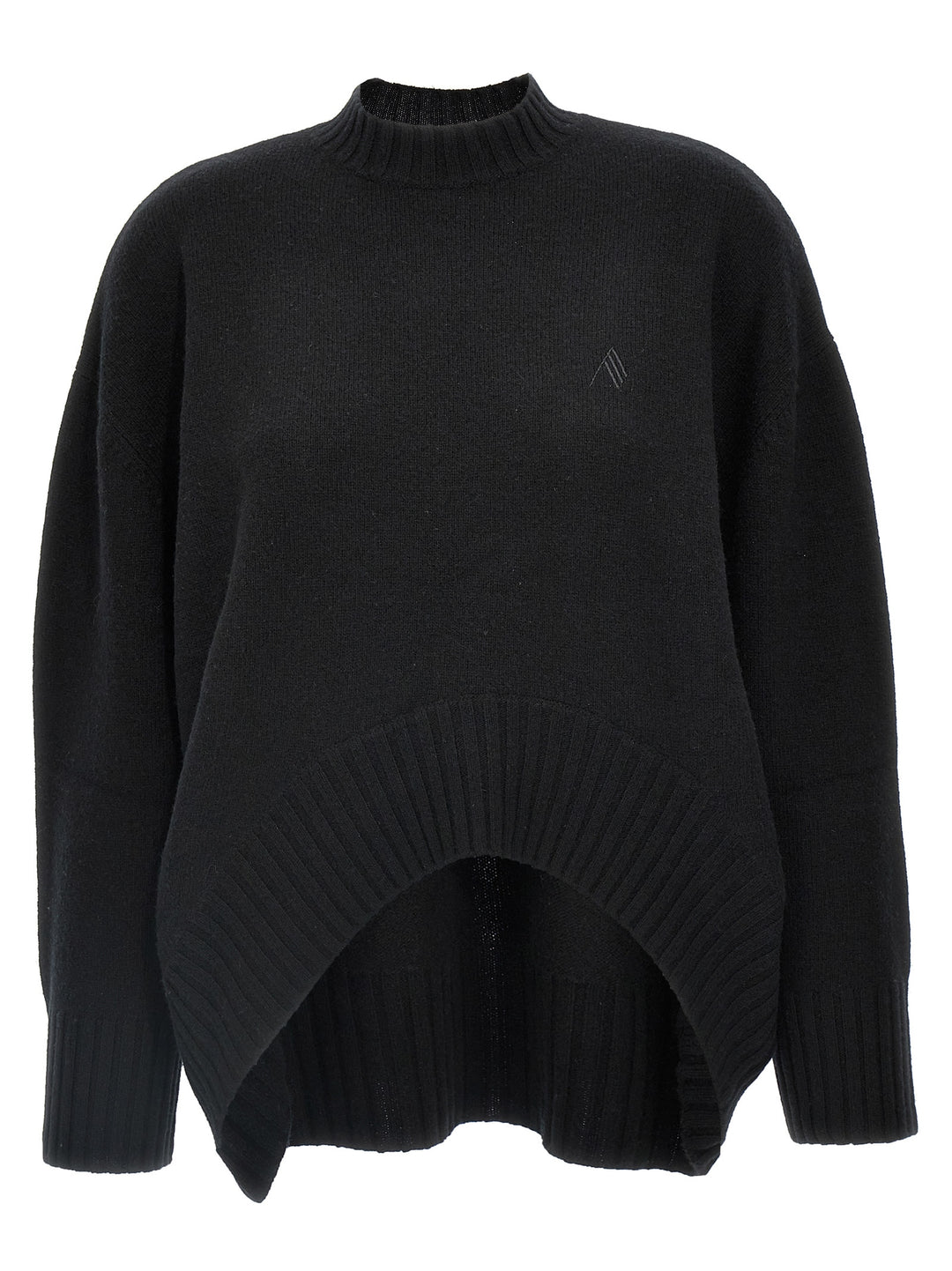 Asymmetrical Sweater Sweater, Cardigans Black