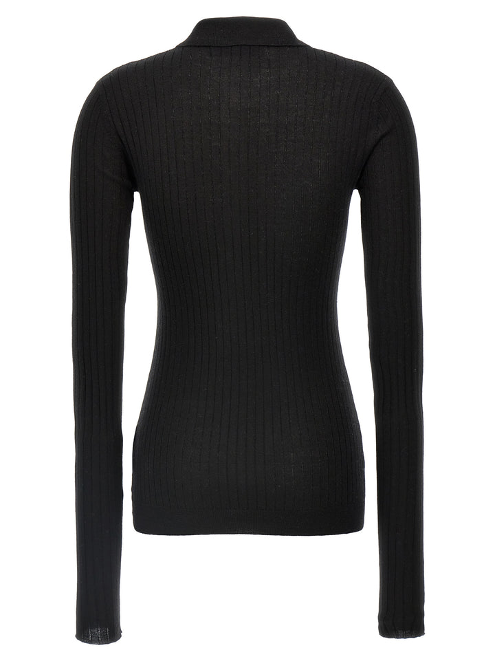 Ribbed Sweater Sweater, Cardigans Black