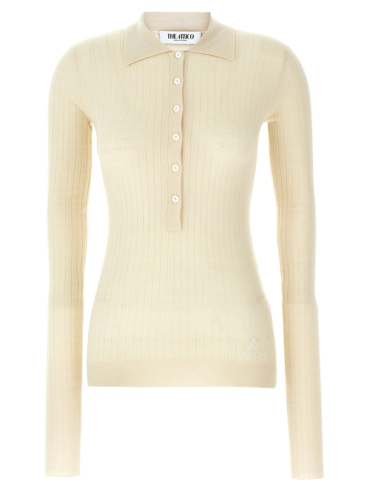 Ribbed Sweater Sweater, Cardigans White