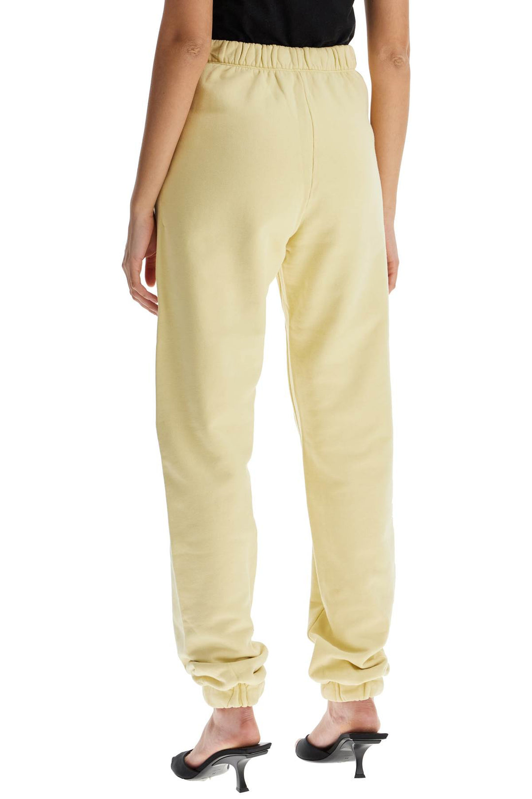 High Waist Loose Yellow Cotton Pants