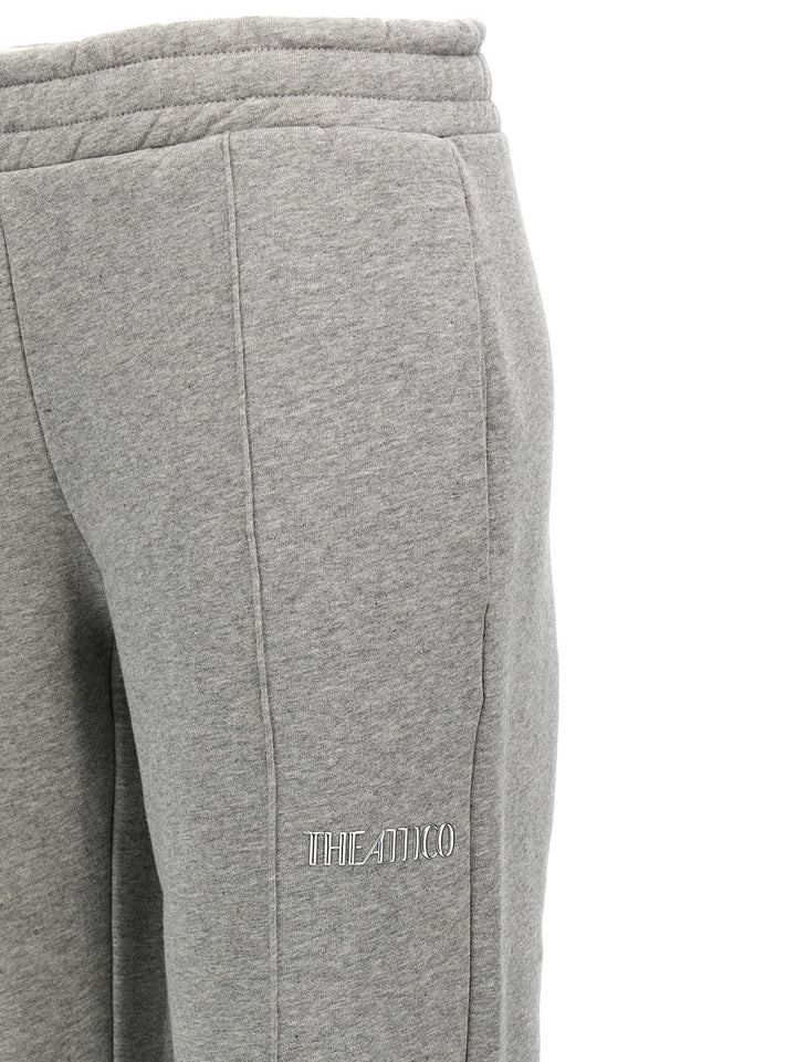 The Attico Logo Joggers Pants - Gray | 5523561e11f9e82148ea2655665c1cf1e40c735b