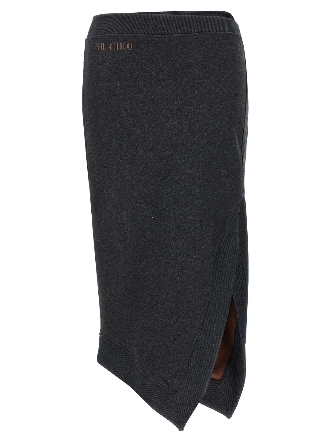 Asymmetrical Midi Skirt Skirts Gray