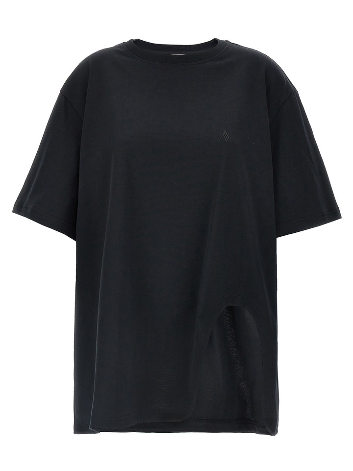 Slit T-Shirt Black