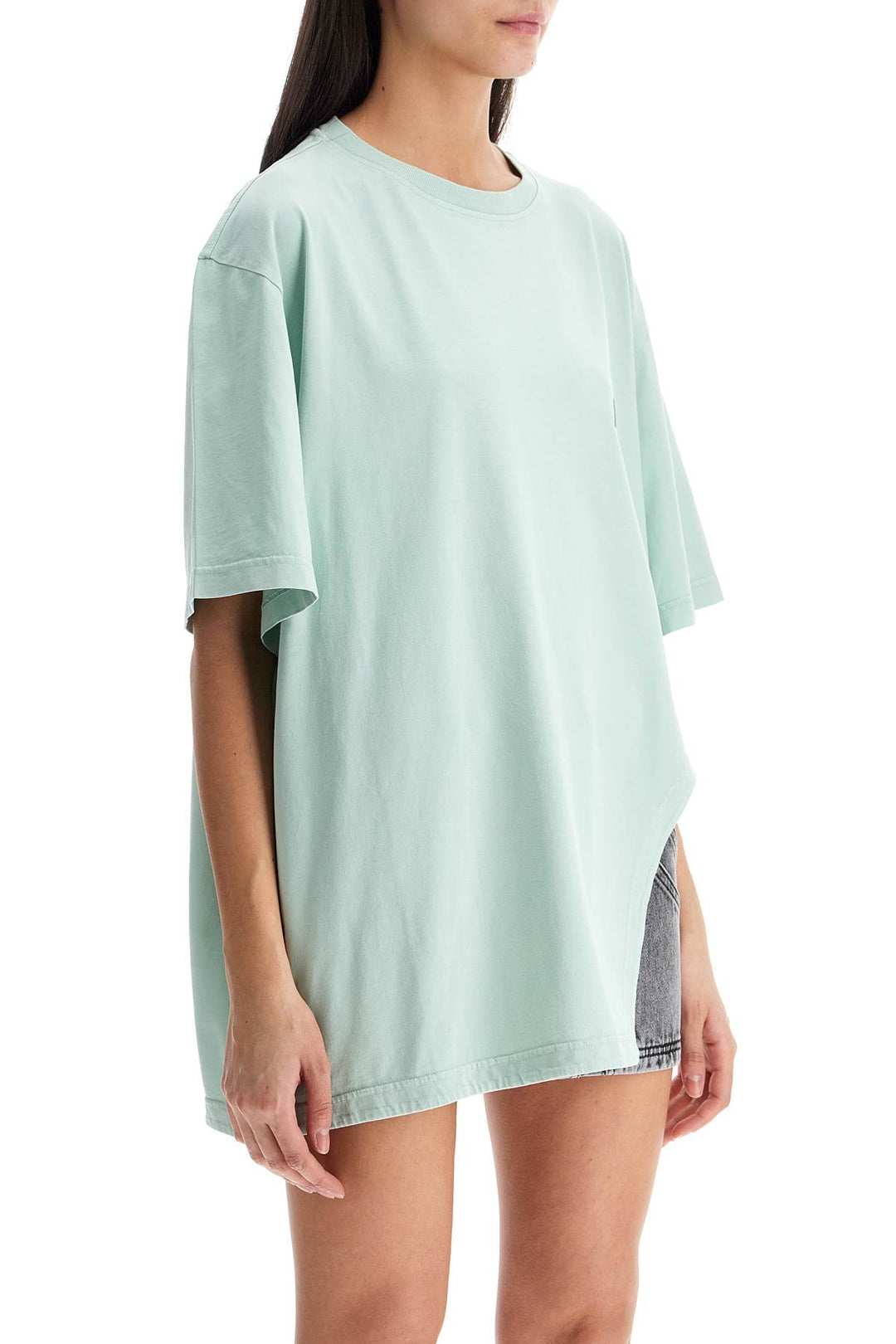 Oversized Short Sleeve Mint Green T Shirt