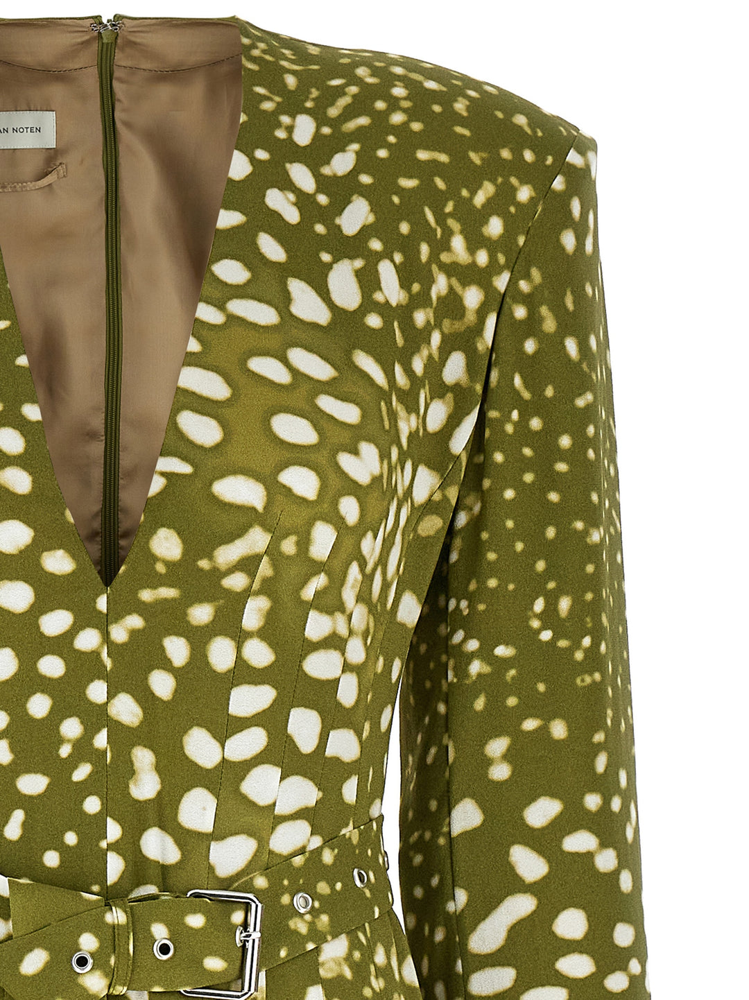 Dries Van Noten Dohana Dresses Green | Wanan Luxury Dries Van Noten Dohana Dresses Green | Wanan Luxury