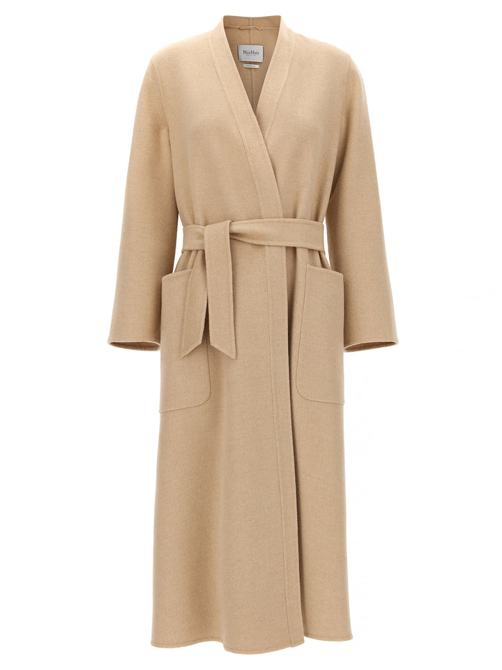 Max Mara Vezzoso Coats and Trench Coats - Beige | 7ac8de0ffe55d4d5bb2c4fcd65490f96dd0ade2d