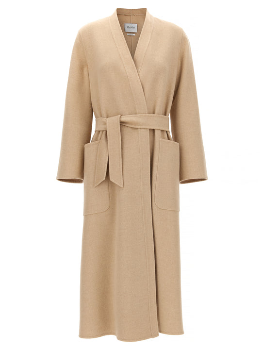 Vezzoso Coats And Trench Coats Beige