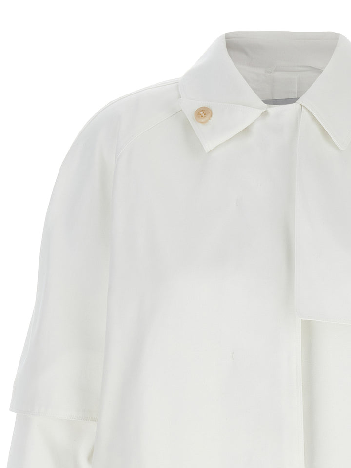 Max Mara Baba Coats and Trench Coats - White | 71a7700f56d23d93ce1a915ac16706e3ba2b8b19