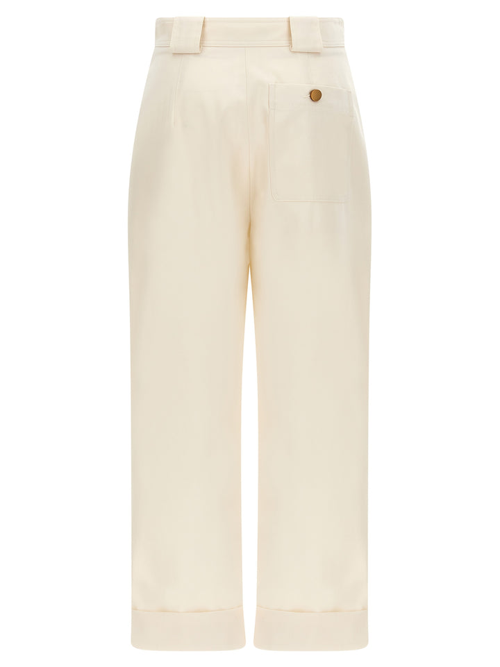 Max Mara Palio Pants - White | 8b773ab3b2853db7bf4997d2e30fb943304ffda3