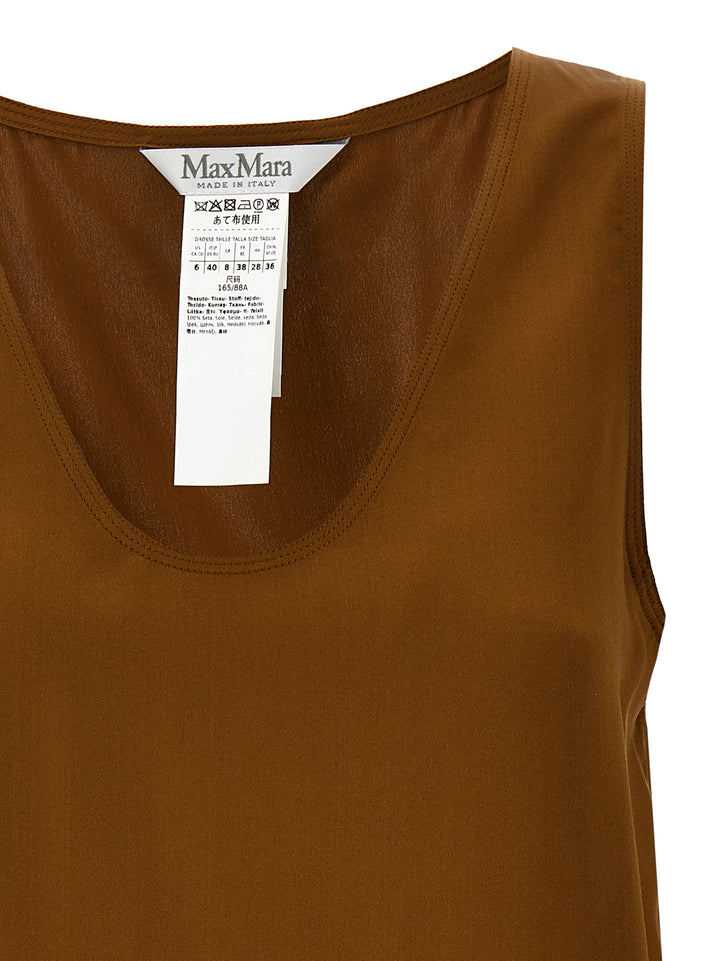 Max Mara Filly Tops - Brown | 07e6dbaa98d6b8fdc497304754f0eacd868777cb