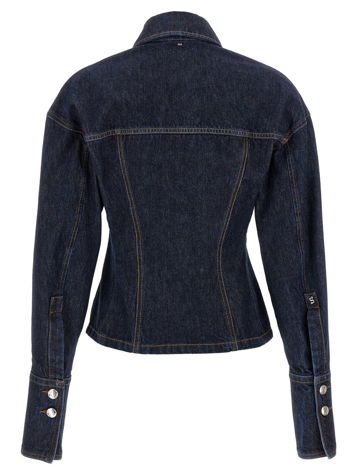 Sportmax Gange Puffer Jackets - Blue | 5e56adc815f679bedfed93000b3d7331a7751d1a