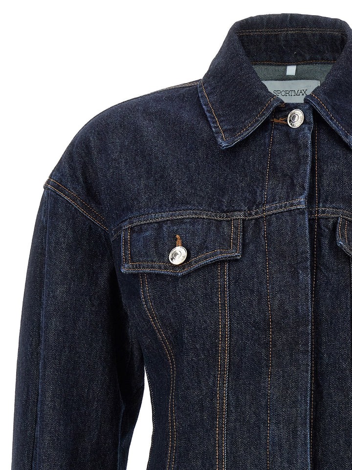 Sportmax Gange Puffer Jackets - Blue | f3a1c0674b8b8da984512c3a1ec4a97619afdc5b