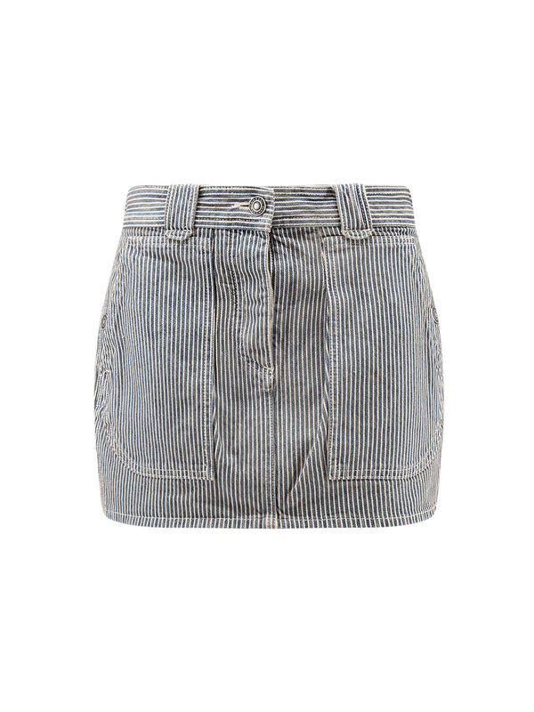 Estera Cotton Skirt With Striped Pattern