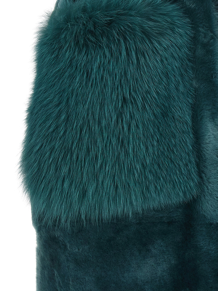 Blancha Merino Straight-Volpe Shadow Fur - Green | d019ffb2d5abcaaf39c80707180e7ed8b203f763