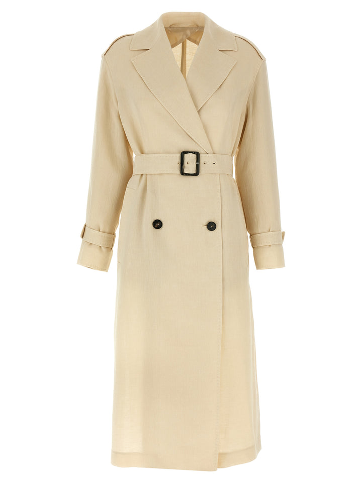 Max Mara Studio Vieste Coats and Trench Coats - Beige | 2742dc2d4a9dc546f101986d2ad91094b3d21f17