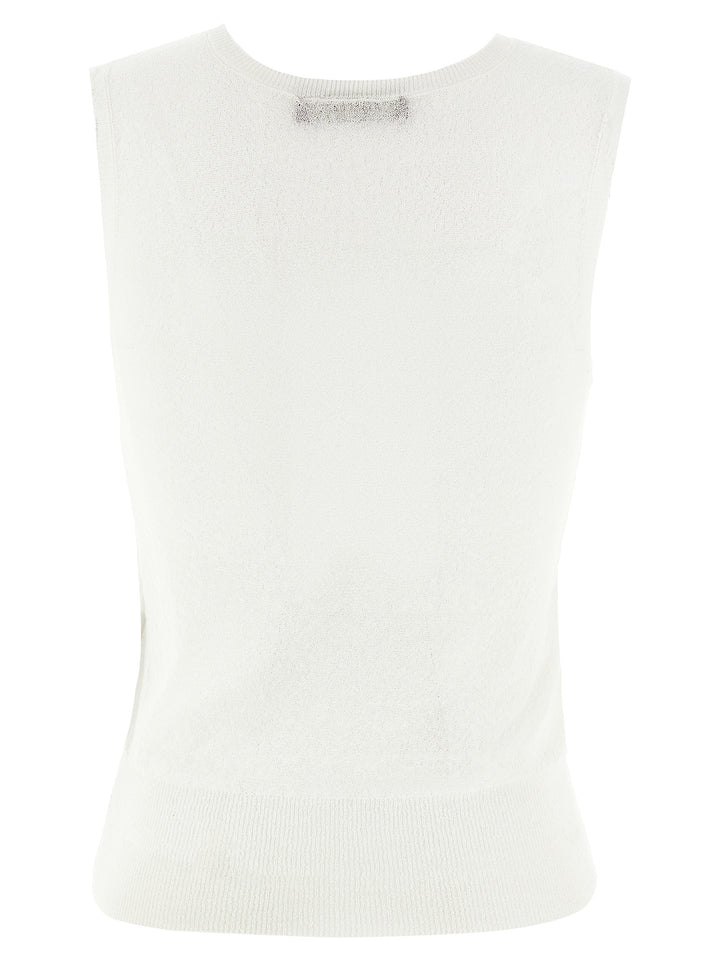 Max Mara Studio Pedone Tops - White | 6b2b6fb99a607755adbf170ecaae6b3eab843876
