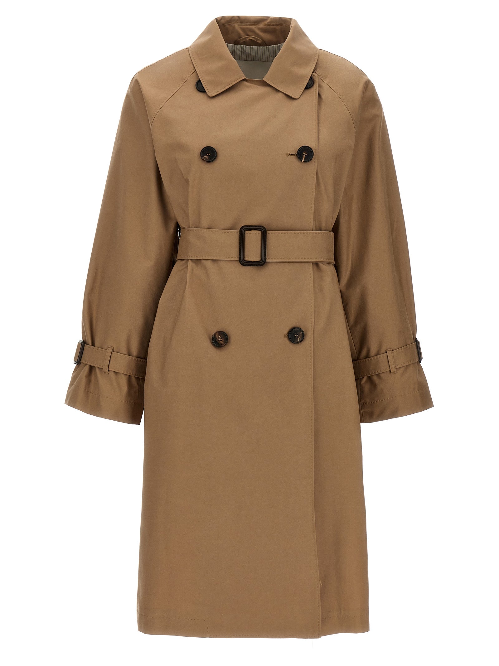 アウターその他 MAX MARA THE CUBE Woman Trench coat Brown 2419021074600 011 Max Mara The Cube Ctrench Coats And Trench Coats Brown