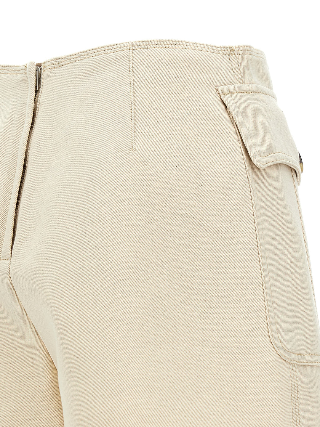 Skort Canvas Bermuda, Short White