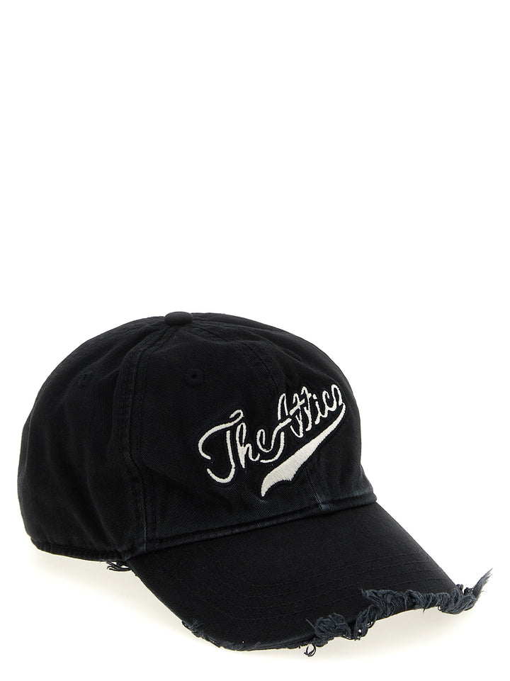 The Attico Logo Embroidery Hat Hats - Black | 38692ea16f5651a11e000437f32a6577d5e0e43b