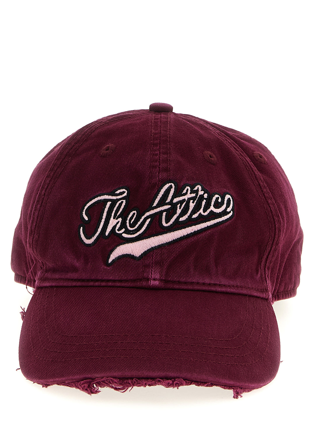 The Attico Logo Embroidery Hat Hats - Bordeaux | e7133614191d40760f352c1a057dd3285b295267