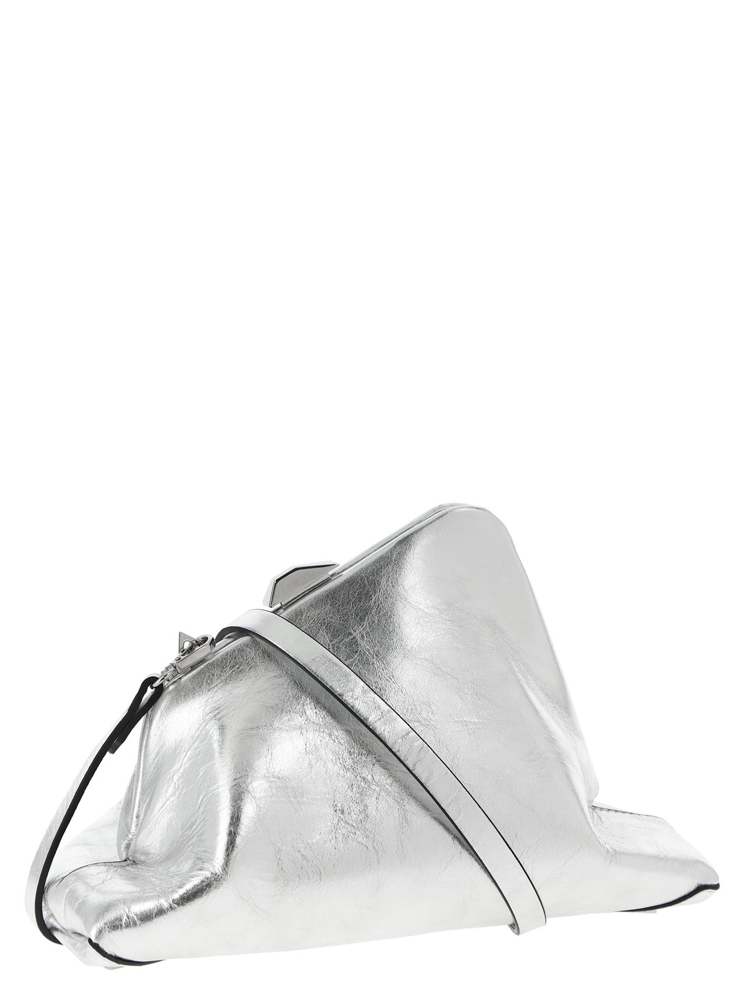 The Attico Day Off Small Clutch - Silver | f4fee616958a895169b61a03732af232df53e6d5