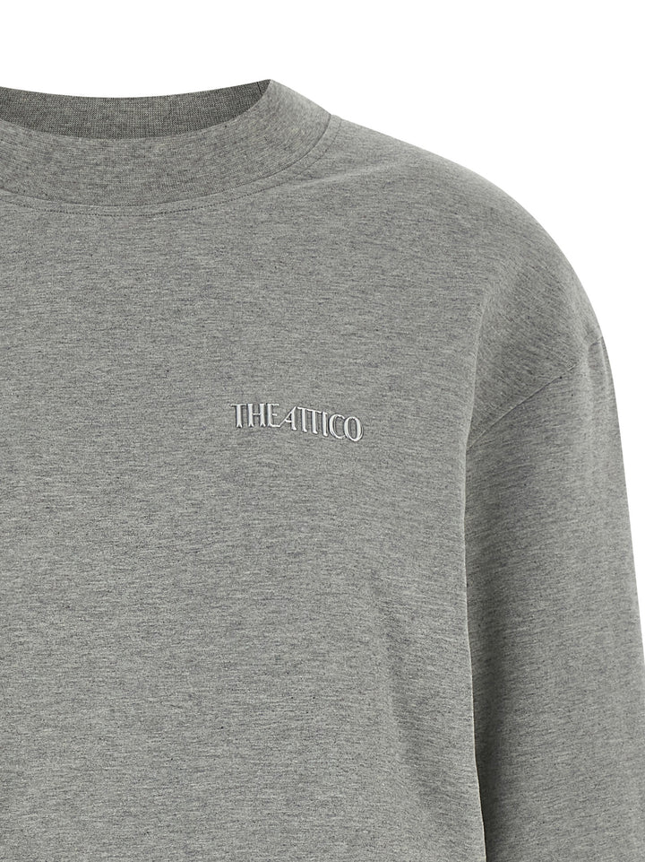 The Attico Draped Mini Dress Dresses - Gray | 33ab602239315e17f2cea1202f5c1af63d689d60