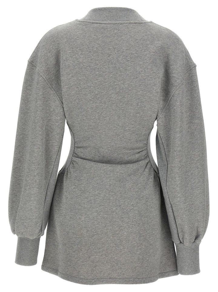The Attico Sweatshirt Dress Dresses - Gray | 64508343b388f2b2e2375db7cb706e3d3c179c18
