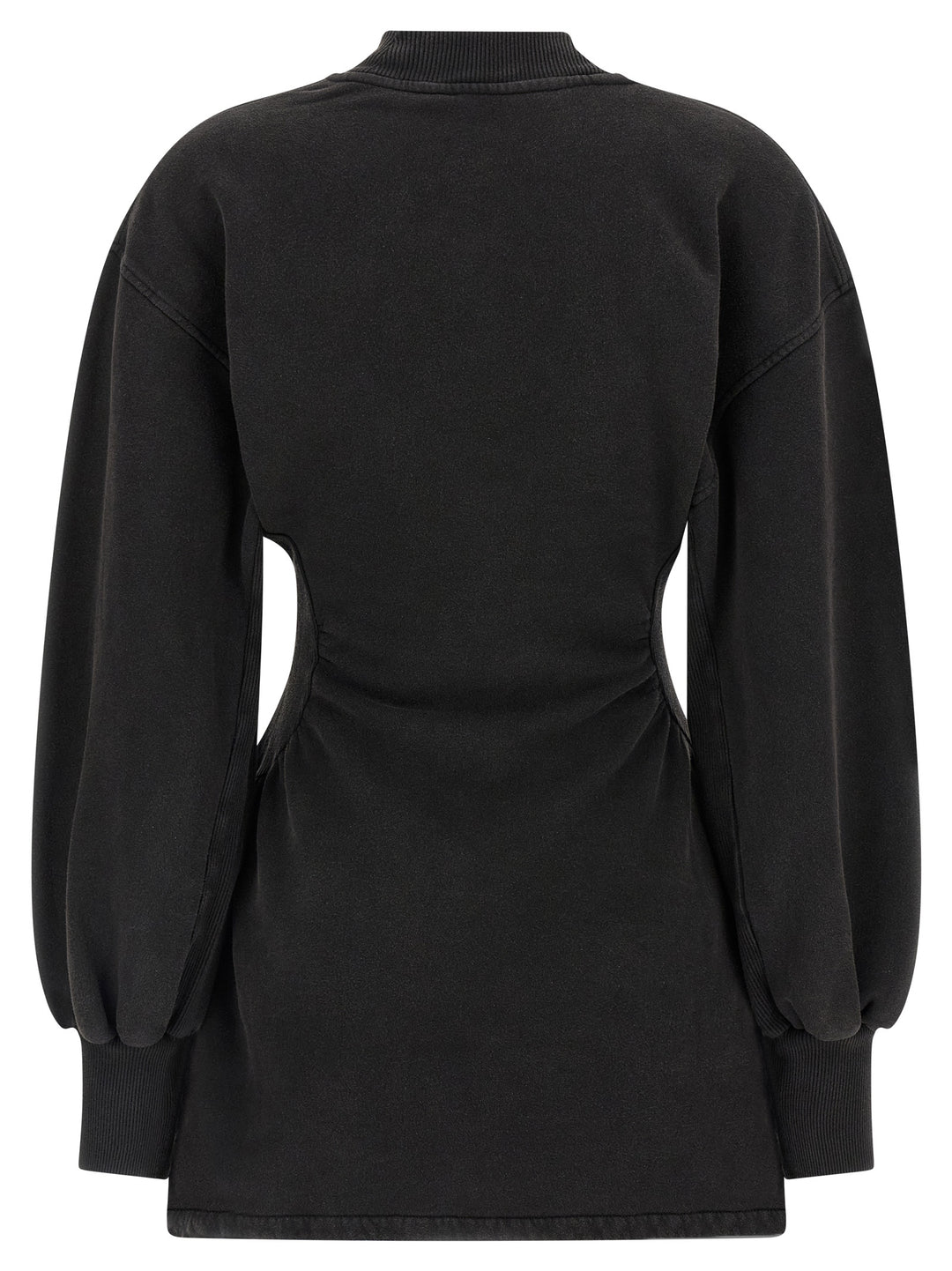 The Attico Sweatshirt Dress Dresses - Black | bb6f5e8b2be2d2b274e442065c4b05e1f442edaf