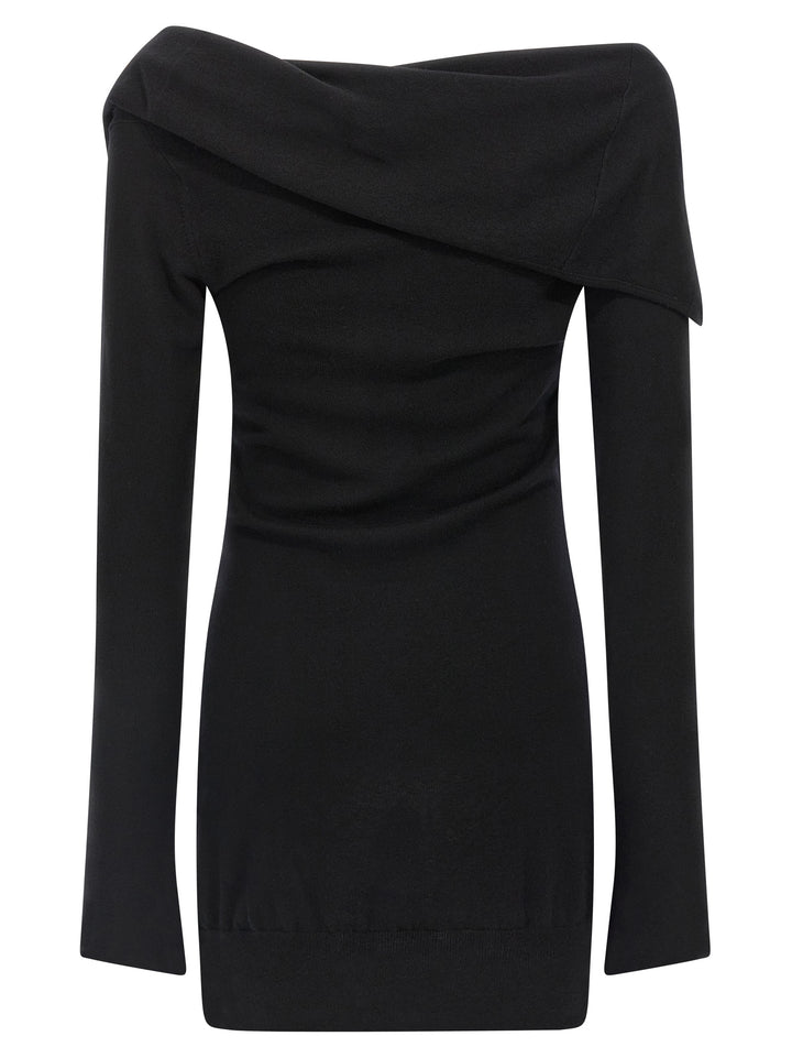 The Attico Cashmere Wool Dress Dresses - Black | a850f978ae970c5c965b7156cb52531a6883e0c9