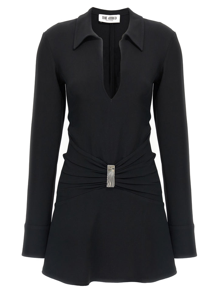 The Attico Mini Polo Dress Dresses - Black | d13980b220d1cb26356b49b2f4c0742fa20374a5