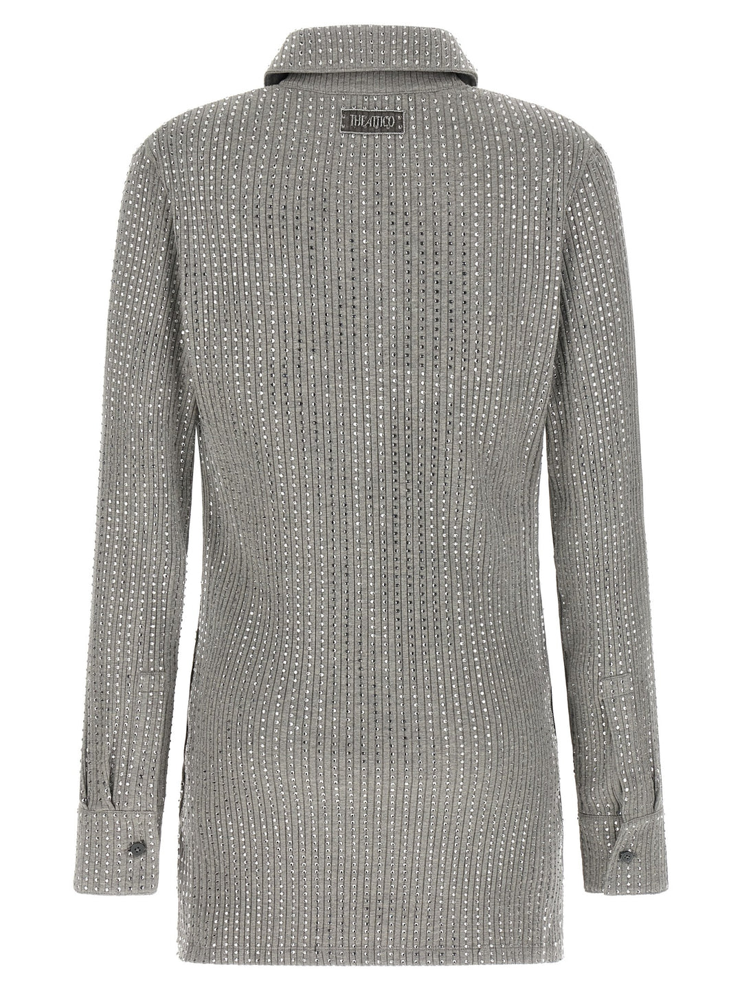 The Attico Rhinestone Dress Dresses - Gray | 6b208a5c102d4b8b2c3a05c8b8b43e033a923ae1