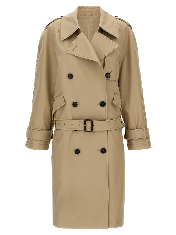 The Attico Cotton Trench Coat Coats and Trench Coats - Beige | 45d385eeb8cb1b545d31281da5b5270c716b5998