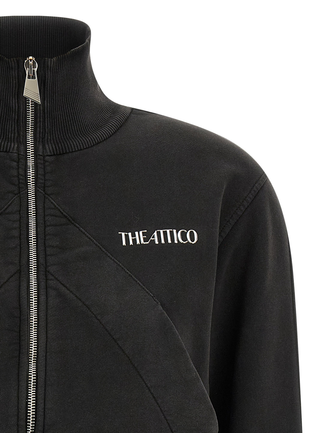 The Attico Zip Sweatshirt - Black | 8ff2b34ebecef90f90b305d9bc9278b87ae7b316