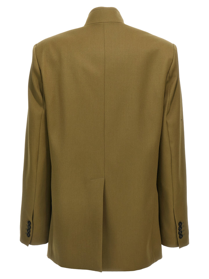 The Attico Maxi Shoulder Strap Blazer BlazerS - Green | e0355bd896fac0691e55387a6db78cf83a6568de